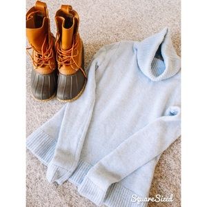 J. Crew Light Blue Turtleneck